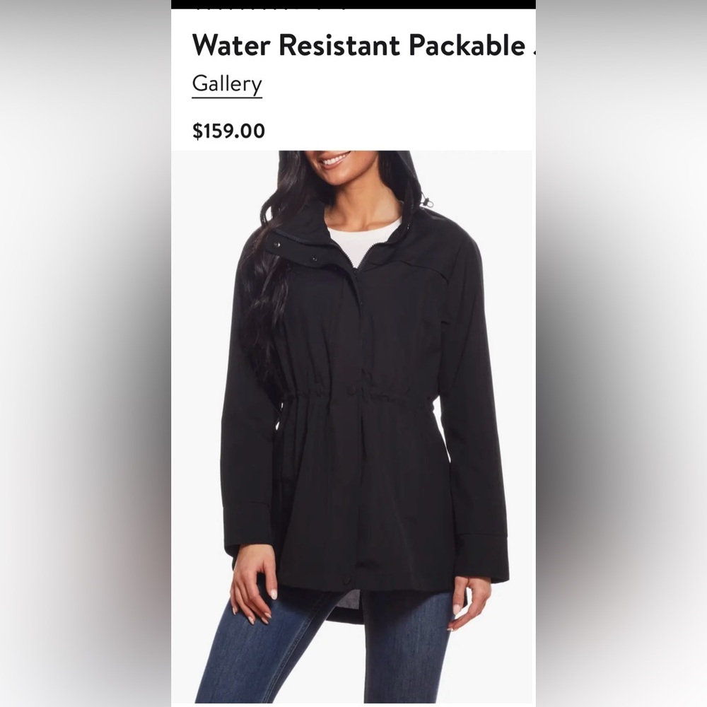 NWOT - Gallery water-resistant packable jacket